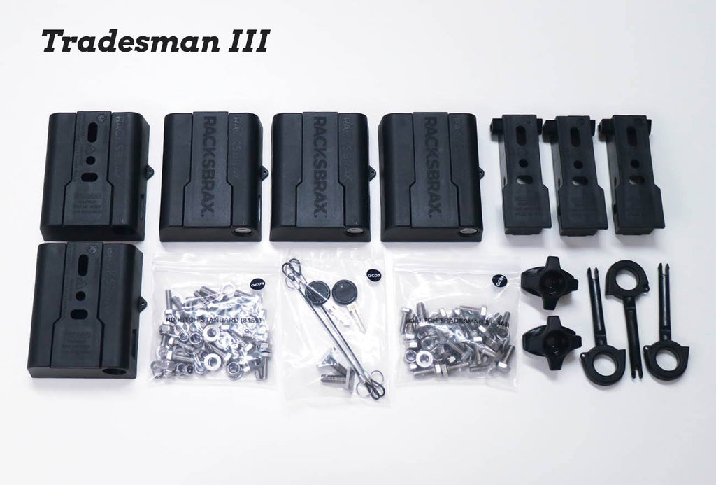 Supa-Peg Australia Quick Release Awning Brackets for HD Hitch Racks, shown with mounting hardware and installation components.