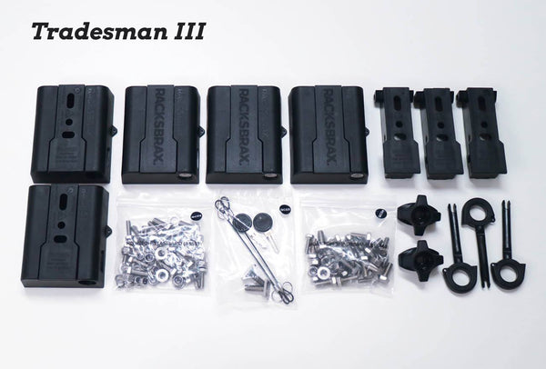 Supa-Peg Australia Quick Release Awning Brackets for HD Hitch Racks, shown with mounting hardware and installation components.