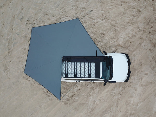 OUTBOUND Rapid 4 Wing Awning 2.4 Deluxe Large- 270 degree  + Outbound 2.7 Polyester Tapered Valance Wall