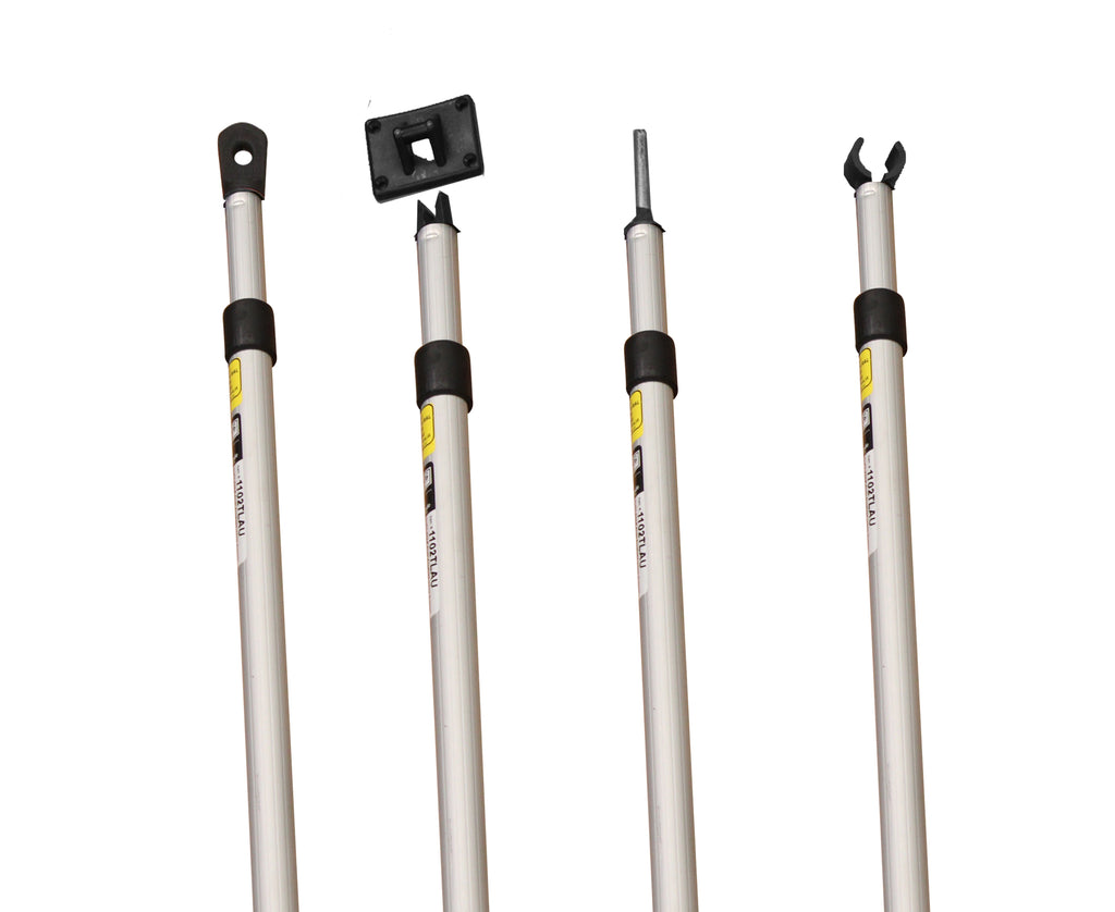 Aluminium Spreader Poles | Tube Diameter 22.2 / 25.4mm | Twistlock 3D Cam (Choose Fitting & Length)